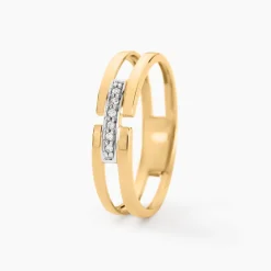 Bague Barrette Or Jaune Diamant|Marc Orian Clearance