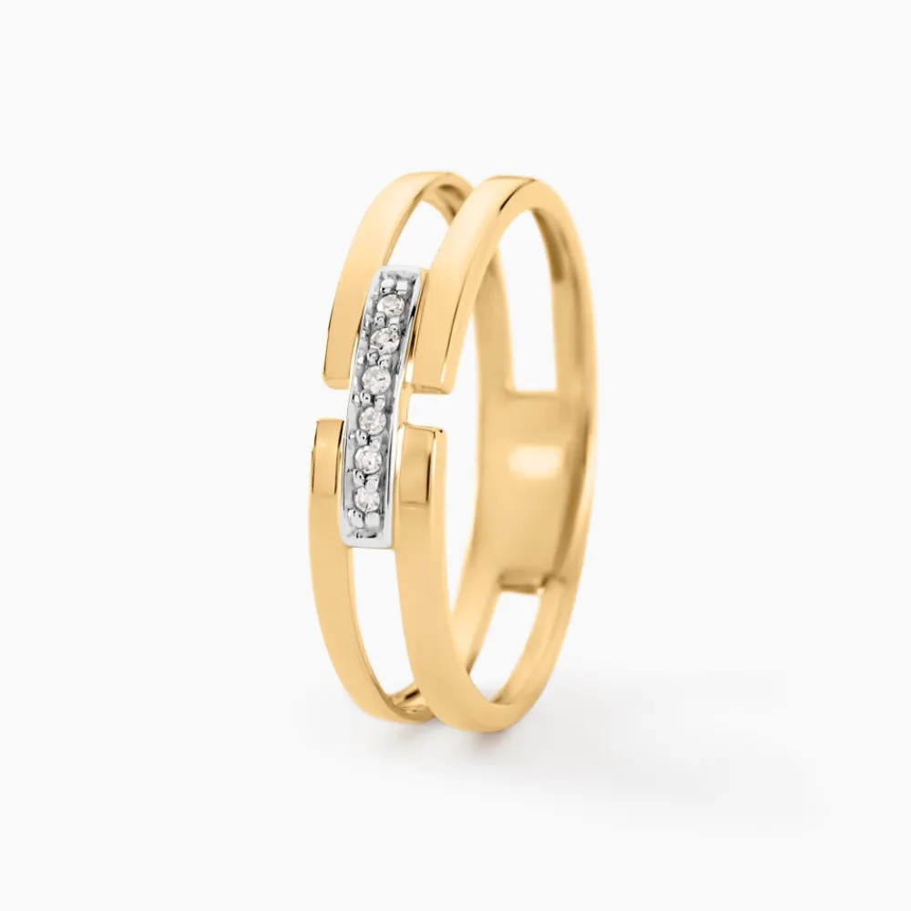 Bague Barrette Or Jaune Diamant|Marc Orian Clearance