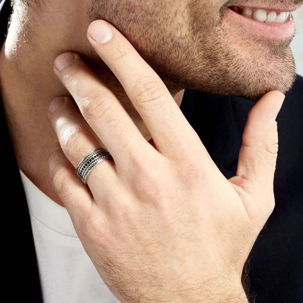 Bague Basile Argent Blanc|Marc Orian Best