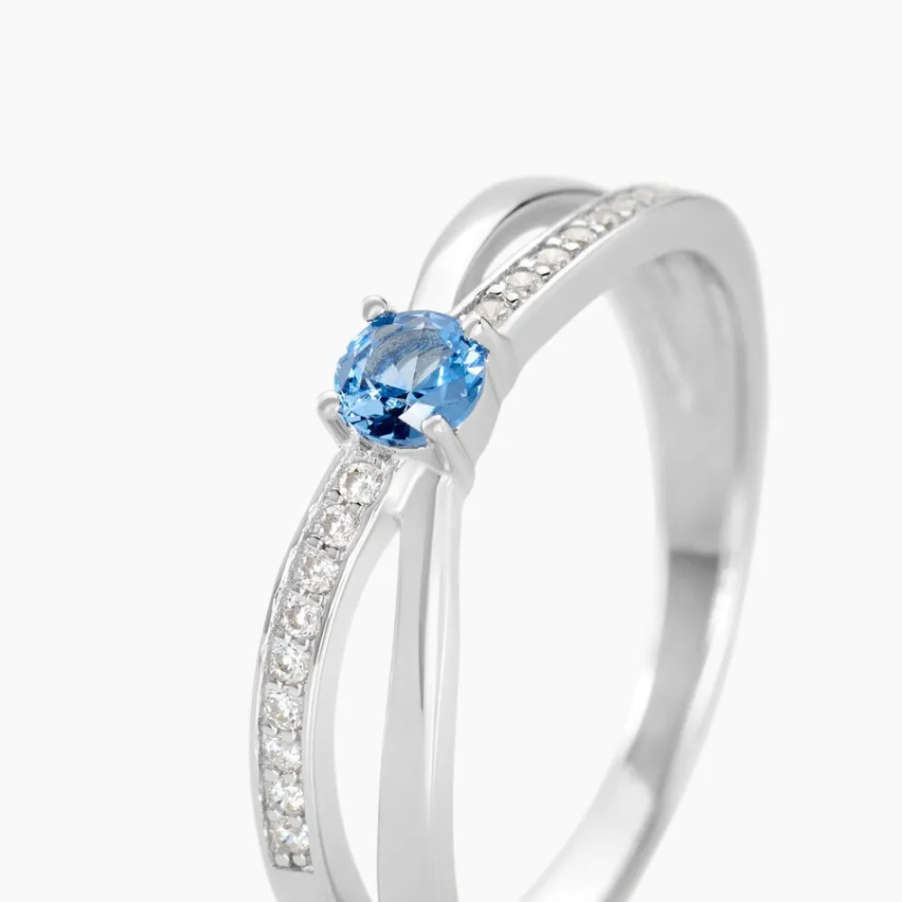 Bague Bertheline Argent Blanc Oxyde De Zirconium|Marc Orian Best