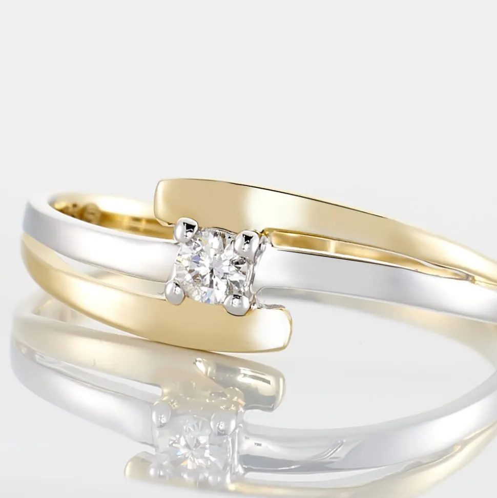 Bague Blandine Or Bicolore Diamant