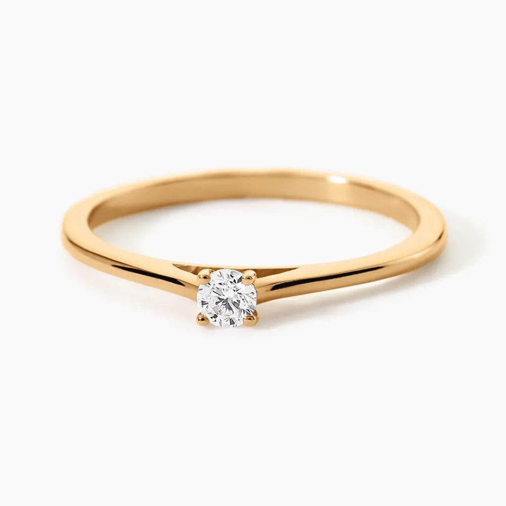 Bague Brynne Plaqué Or Jaune Oxyde De Zirconium|Marc Orian Discount