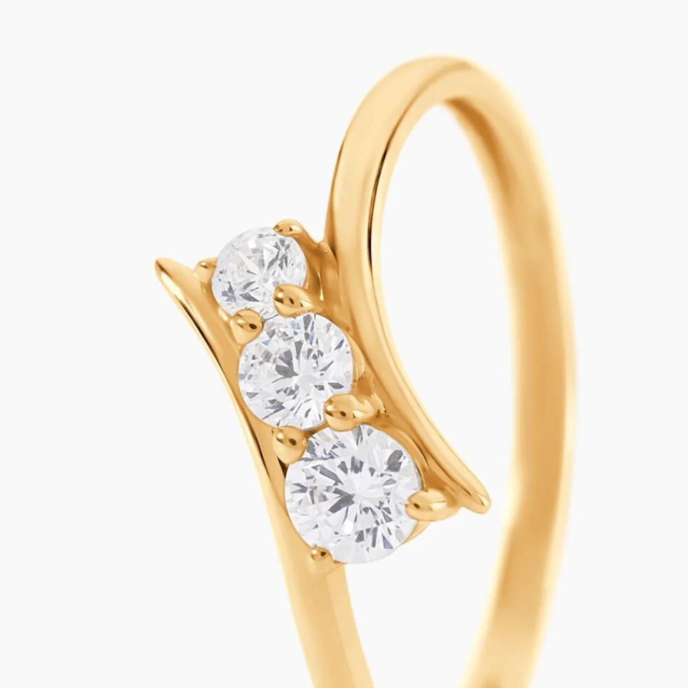 Bague Budur Or Jaune Oxyde De Zirconium|Marc Orian