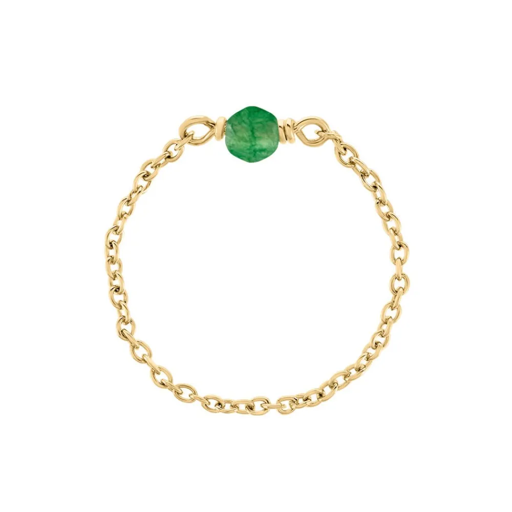 Bague Calliope Plaqué Or Doré Agate|Marc Orian Clearance