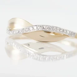Bague Camelia Or Jaune Diamant