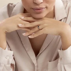 Bague Camilia Or Blanc Saphir|Marc Orian