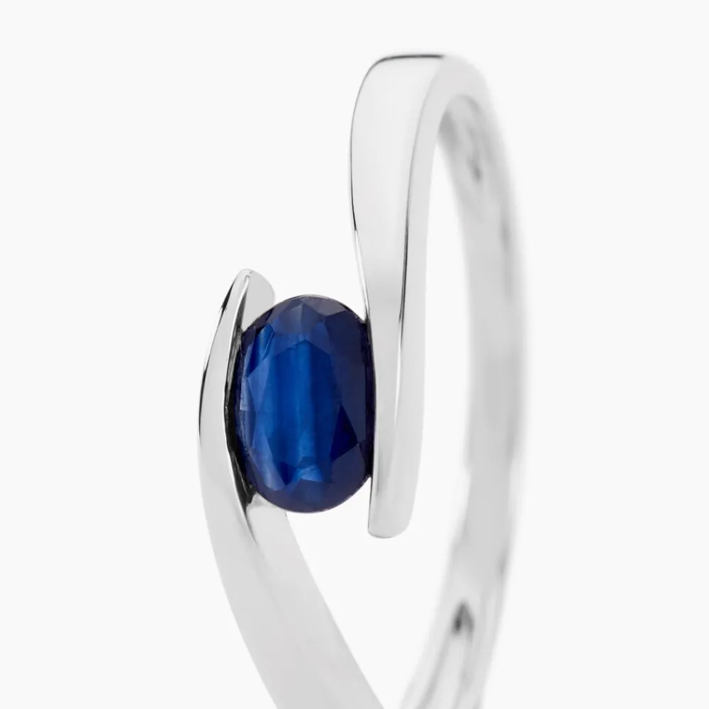 Bague Camilia Or Blanc Saphir|Marc Orian