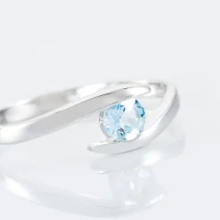 Bague Camilia Or Blanc Topaze|Marc Orian Hot