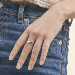 Bague Camomille Or Blanc Diamant|Marc Orian