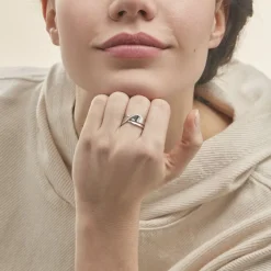 Bague Camomille Or Blanc Diamant|Marc Orian