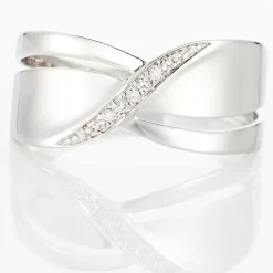 Bague Camomille Or Blanc Diamant|Marc Orian