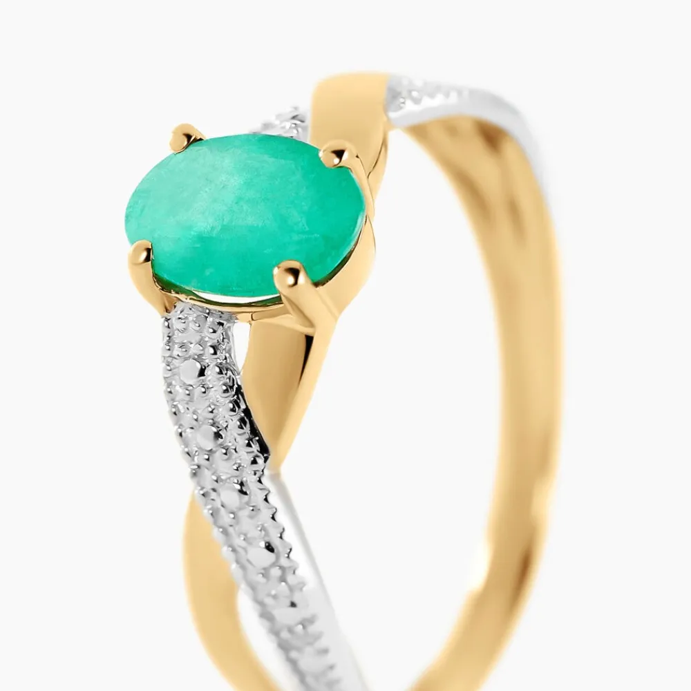 Bague Candice Or Jaune Emeraude|Marc Orian Sale