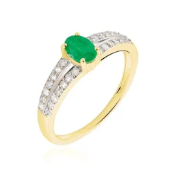 Bague Carlton Or Jaune Emeraude Diamant|Marc Orian Clearance