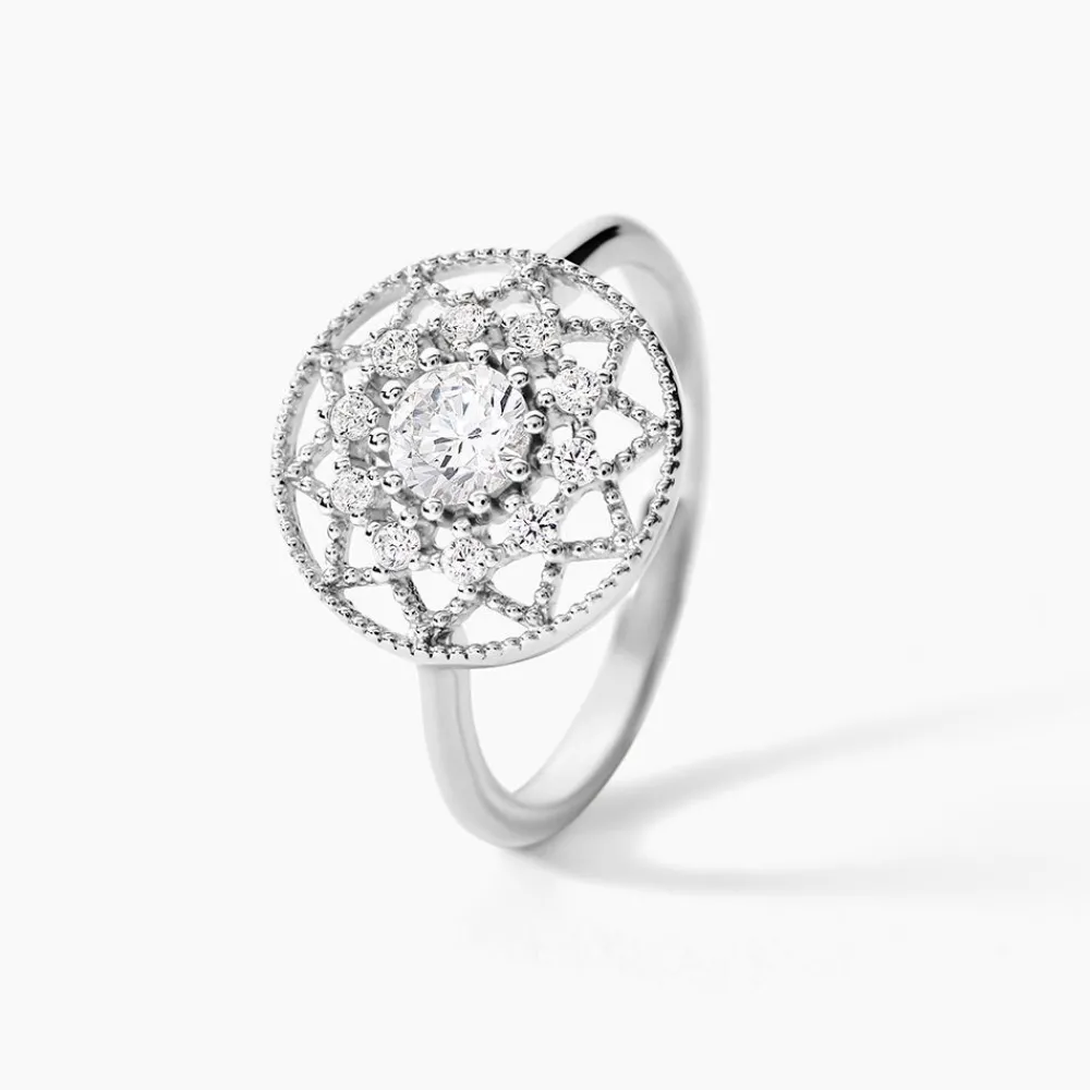 Bague Cassandria Argent Blanc Oxyde De Zirconium|Marc Orian Discount