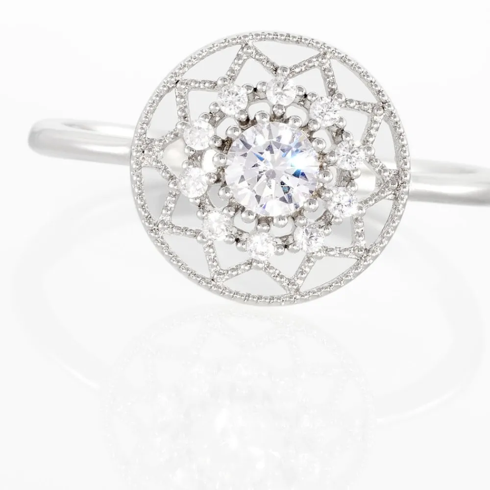 Bague Cassandria Argent Blanc Oxyde De Zirconium|Marc Orian Discount