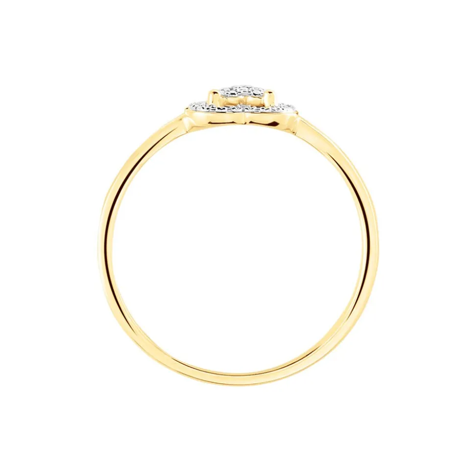 Bague Catrin Or Jaune Diamant