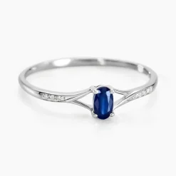 Bague Charmante Or Blanc Saphir Et Diamant|Marc Orian Sale