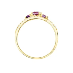 Bague Chloe Or Jaune Amethyste Et Oxyde De Zirconium|Marc Orian