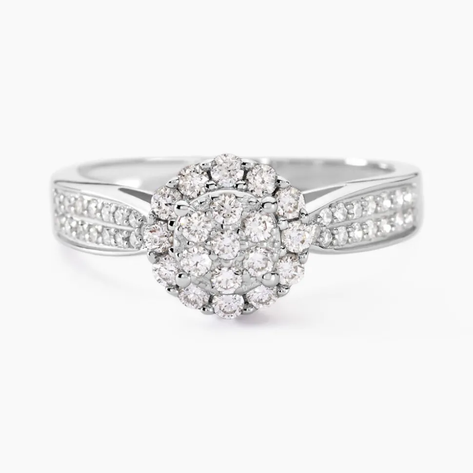 Bague Chou Or Blanc Diamant