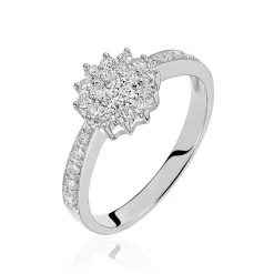 Bague Chou Or Blanc Diamant|Marc Orian Online