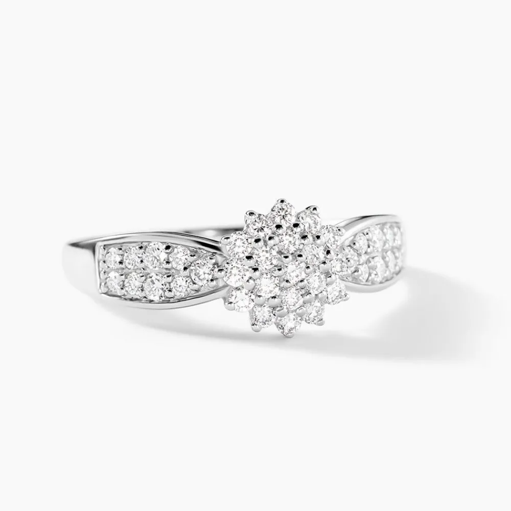 Bague Chouvia Platine Blanc Diamant Synthétique|Marc Orian