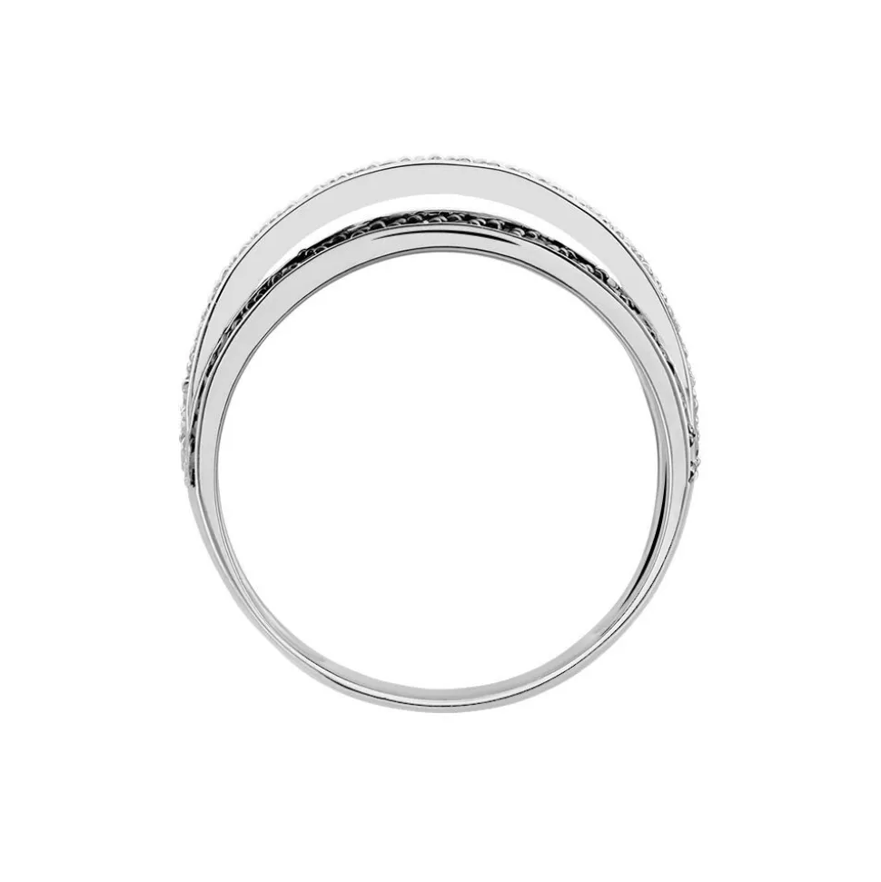 Bague Cihan Or Blanc Diamant