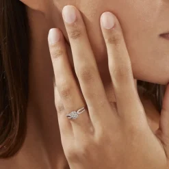 Bague Cillin Or Blanc Diamant