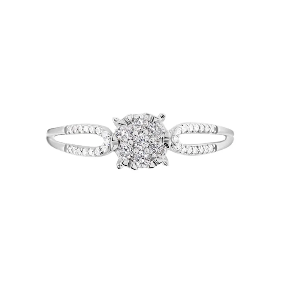 Bague Cillin Or Blanc Diamant