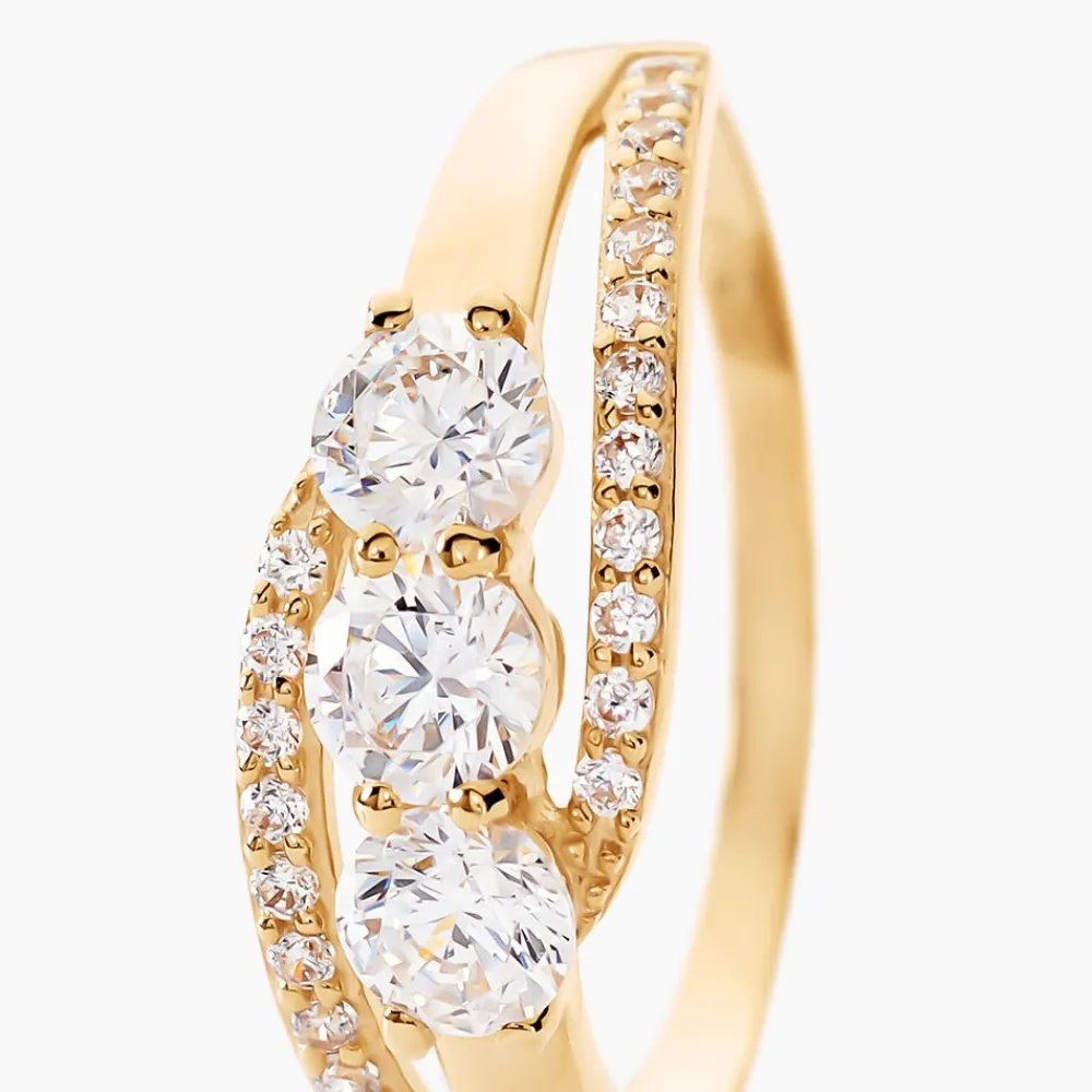 Bague Comete Or Jaune Oxyde De Zirconium|Marc Orian Discount