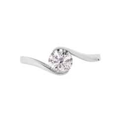 Bague Costante Or Blanc Oxyde