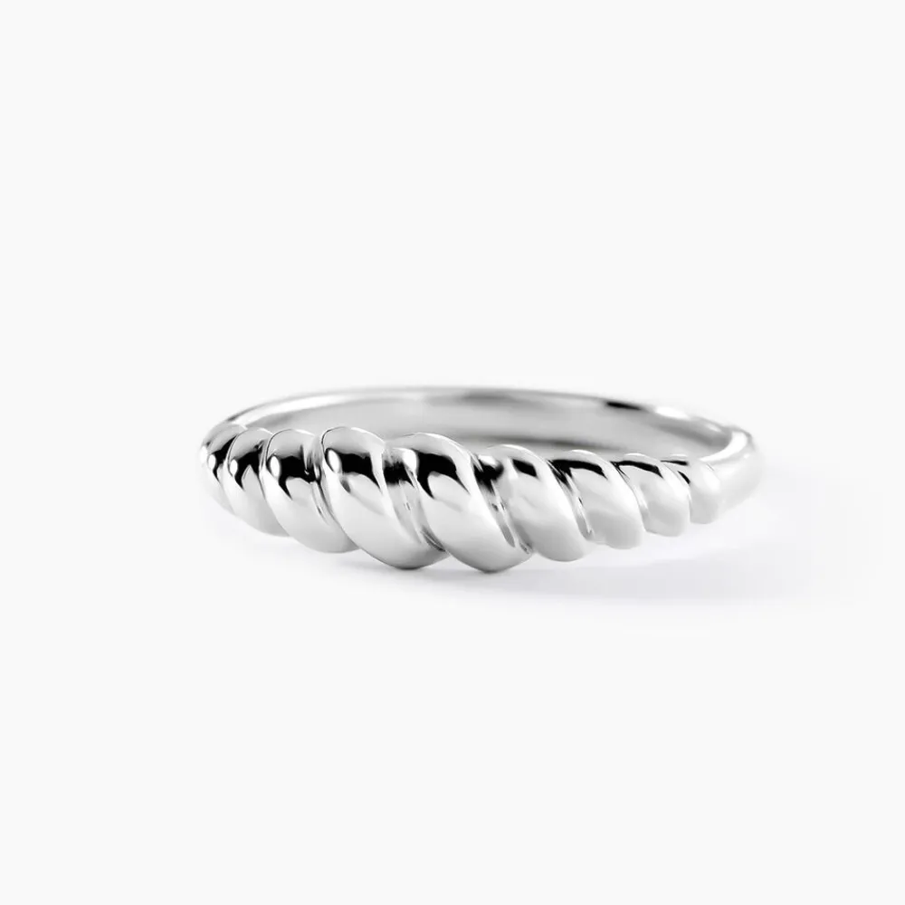 Bague Croissant Argent Blanc|Marc Orian Hot