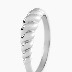Bague Croissant Argent Blanc|Marc Orian Hot