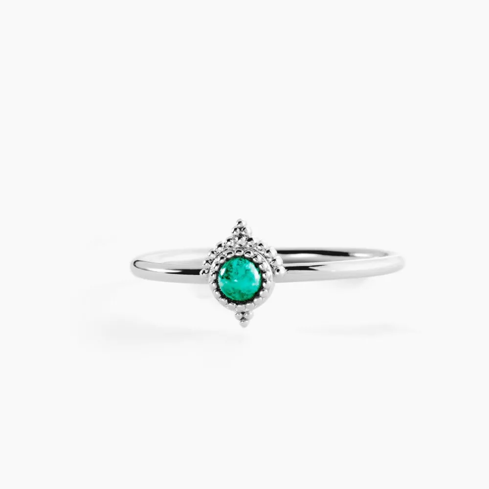 Bague Cyprien Argent Blanc Amazonite|Marc Orian