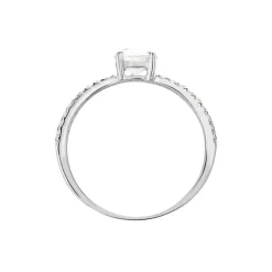 Bague Dayna Or Blanc Oxyde De Zirconium|Marc Orian Online