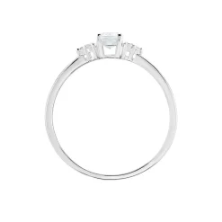 Bague Diapre Or Blanc Topaze Oxyde De Zirconium|Marc Orian Online
