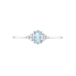 Bague Diapre Or Blanc Topaze Oxyde De Zirconium|Marc Orian Online