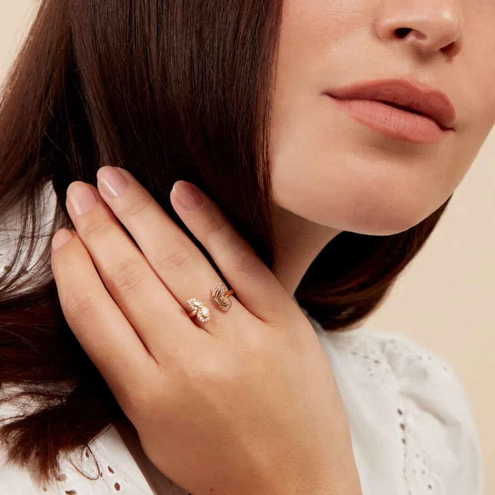 Bague Dixie Plaqué Or Doré Oxyde De Zirconium|Marc Orian Hot