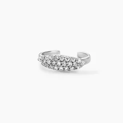 Bague D'oreille Unitaire Charmaine Argent Blanc Oxyde De Zirconium