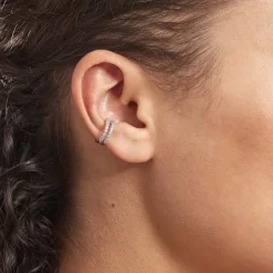 Bague D'oreille Unitaire Widar Argent Blanc Oxyde
