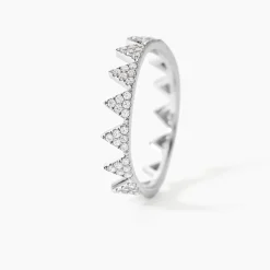 Bague Doria Argent Blanc Oxyde De Zirconium