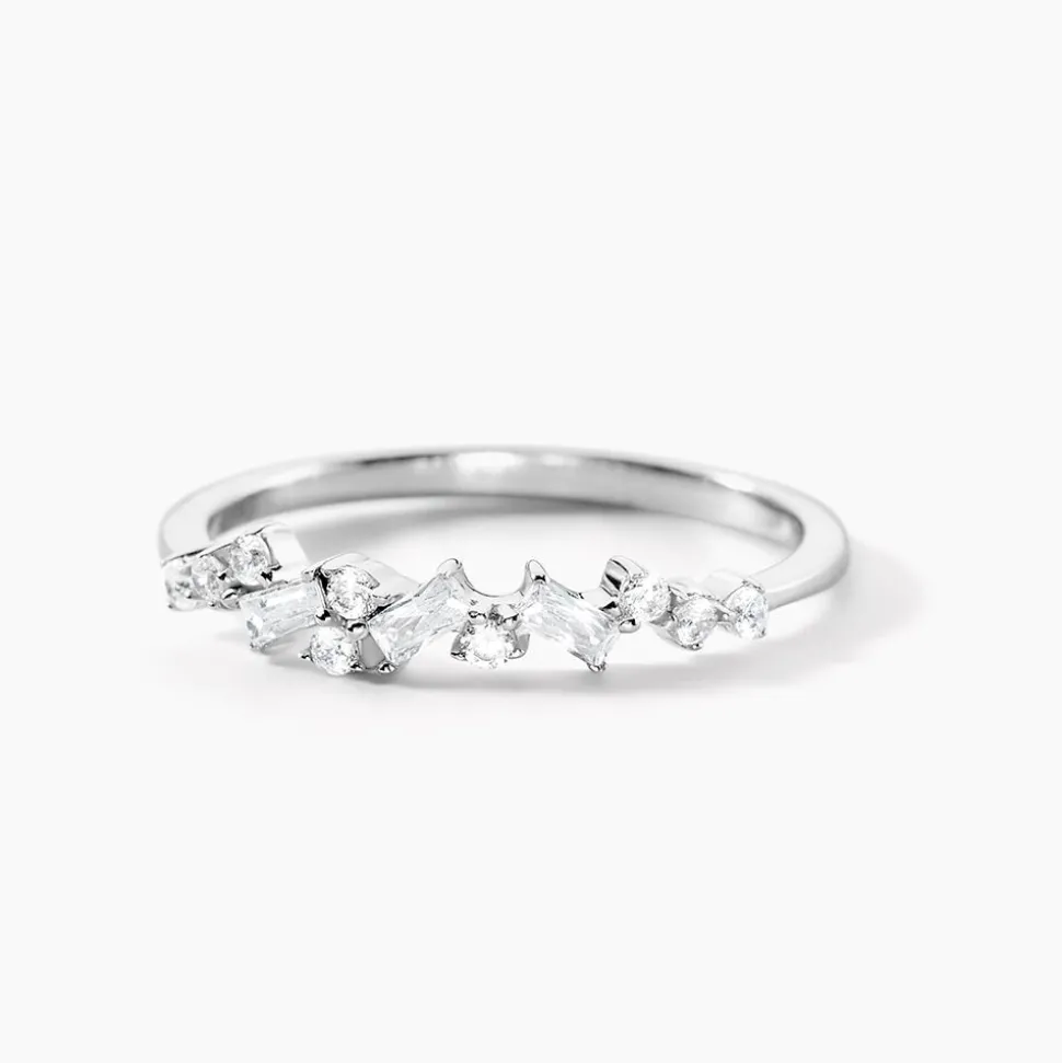 Bague Eclat D'Aurore Argent Blanc Oxyde De Zirconium