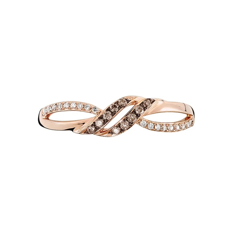 Bague Edem Or Rose Diamant