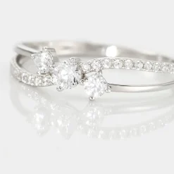Bague Edwige Or Blanc Oxyde De Zirconium|Marc Orian Discount
