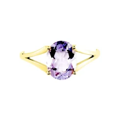 Bague Elfrieda Or Jaune Améthyste