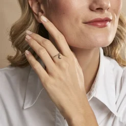 Bague Elvyn Argent Blanc|Marc Orian Discount