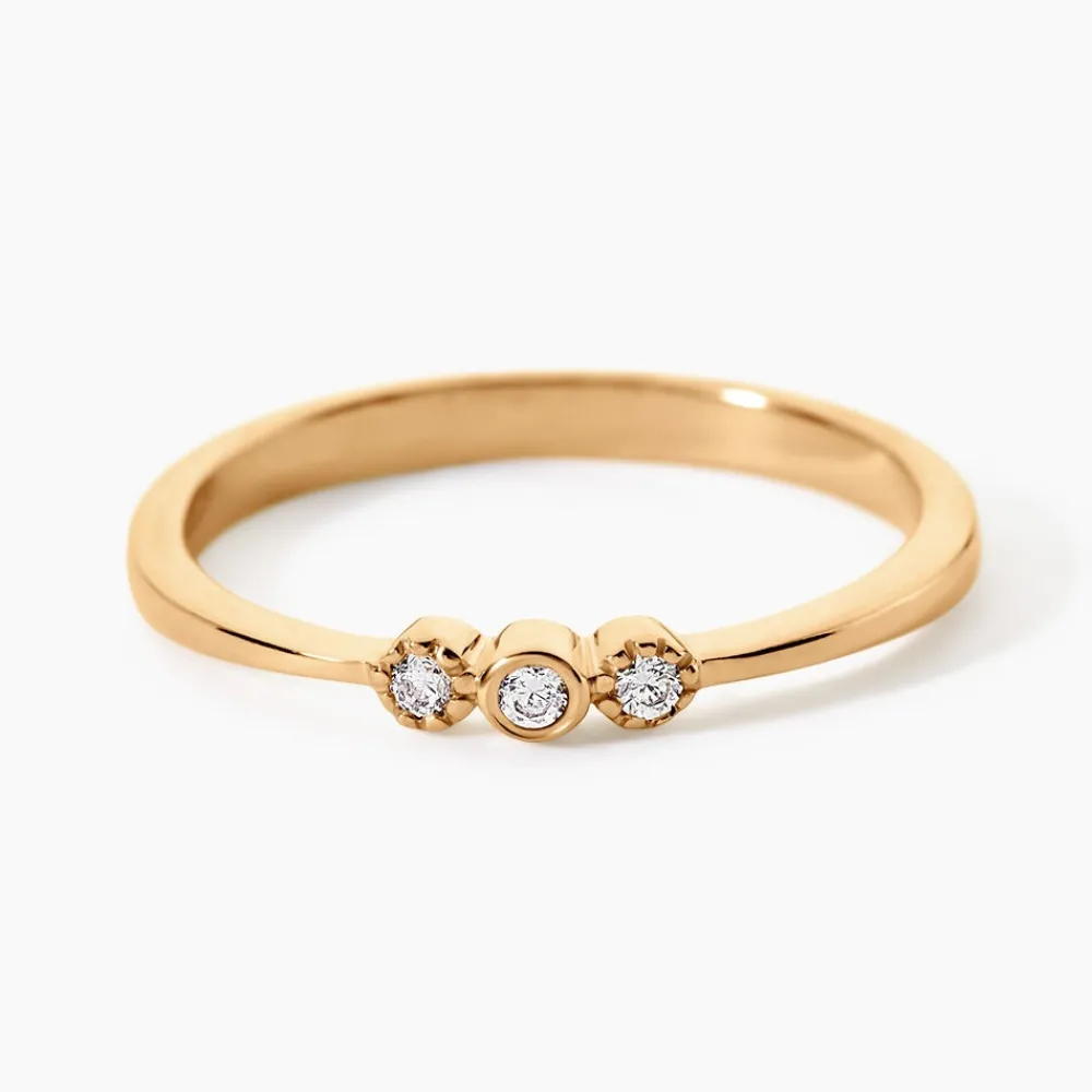 Bague Emerica Plaqué Or Jaune Oxyde De Zirconium|Marc Orian