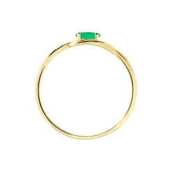 Bague Emotion Or Jaune Emeraude Diamant|Marc Orian