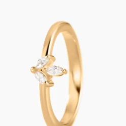 Bague Erma Plaqué Or Doré Oxyde De Zirconium|Marc Orian Best