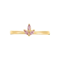 Bague Erma Plaqué Or Doré Oxyde De Zirconium|Marc Orian Outlet