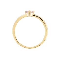 Bague Erma Plaqué Or Doré Oxyde De Zirconium|Marc Orian Outlet